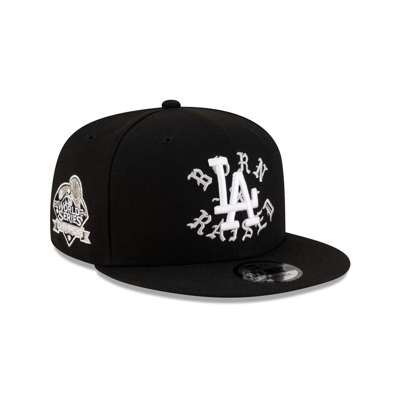 Born x Raised x Los Angeles Dodgers World Series Champions Black 9FIFTY Snapback Hat One Size
