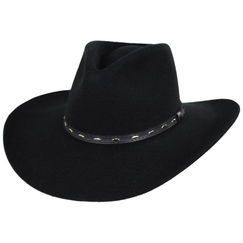 Briscoe Wool Felt Western Hat BLACK 6 7/8