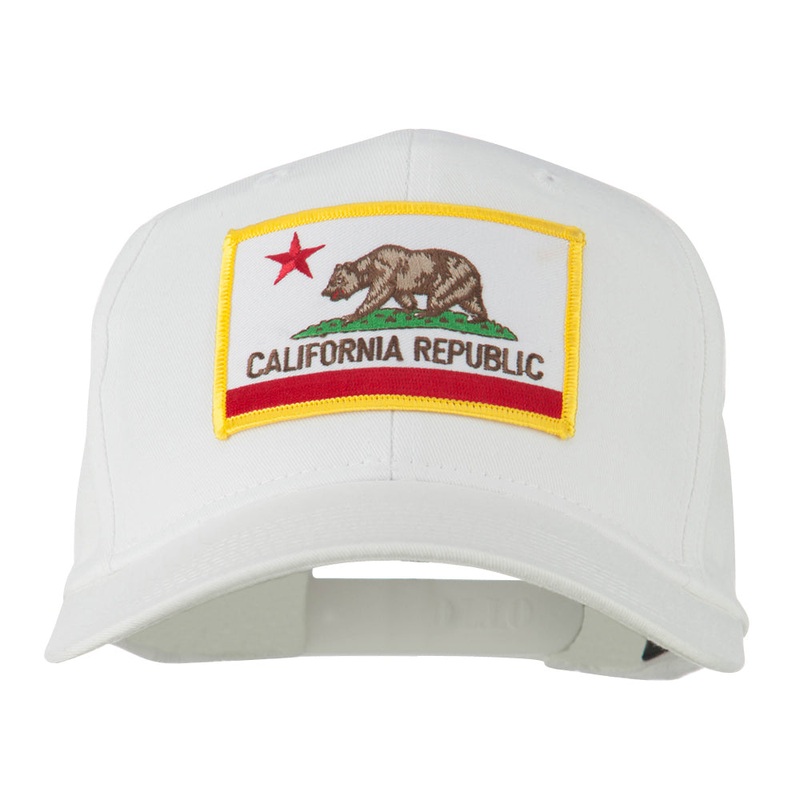 California State High Profile Patch Cap White One Size