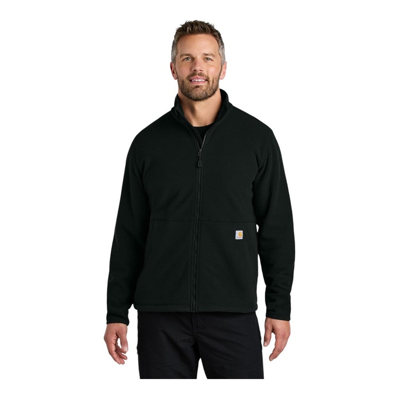 Carhartt CT106416 Textured Full-Zip Fleece Jacket Black S