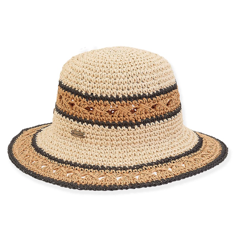 Crochet Toyo Summer Floppy Hat – Sun ‘N’ Sand Hats Natural Medium (57 cm)