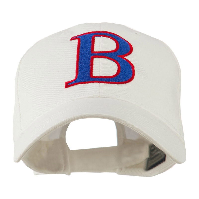 Greek Alphabet Beta Embroidered Cap White One Size