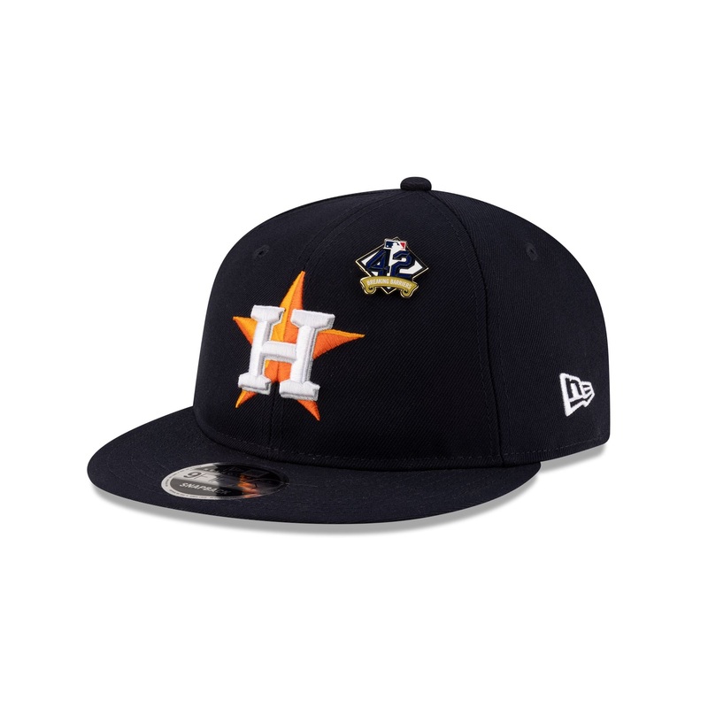 Houston Astros Jackie Robinson Day 2025 Retro Crown 9FIFTY Snapback Hat One Size