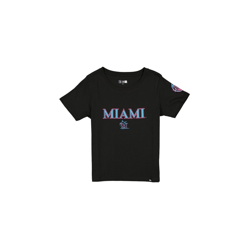 Miami Marlins City Connect Women’s Black T-Shirt XS