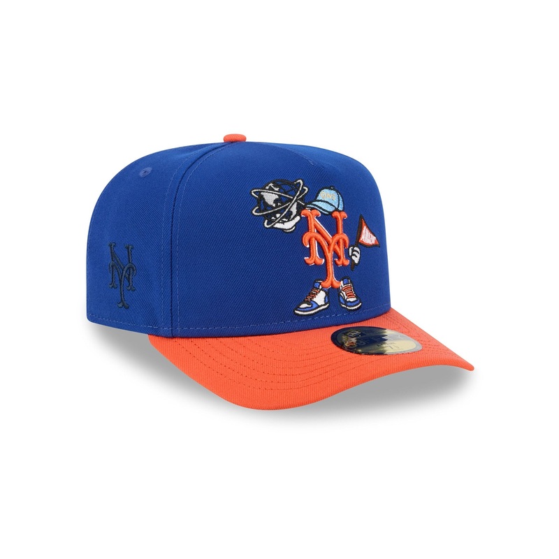 New York Mets Cartoon 59FIFTY A-Frame Fitted Hat 7