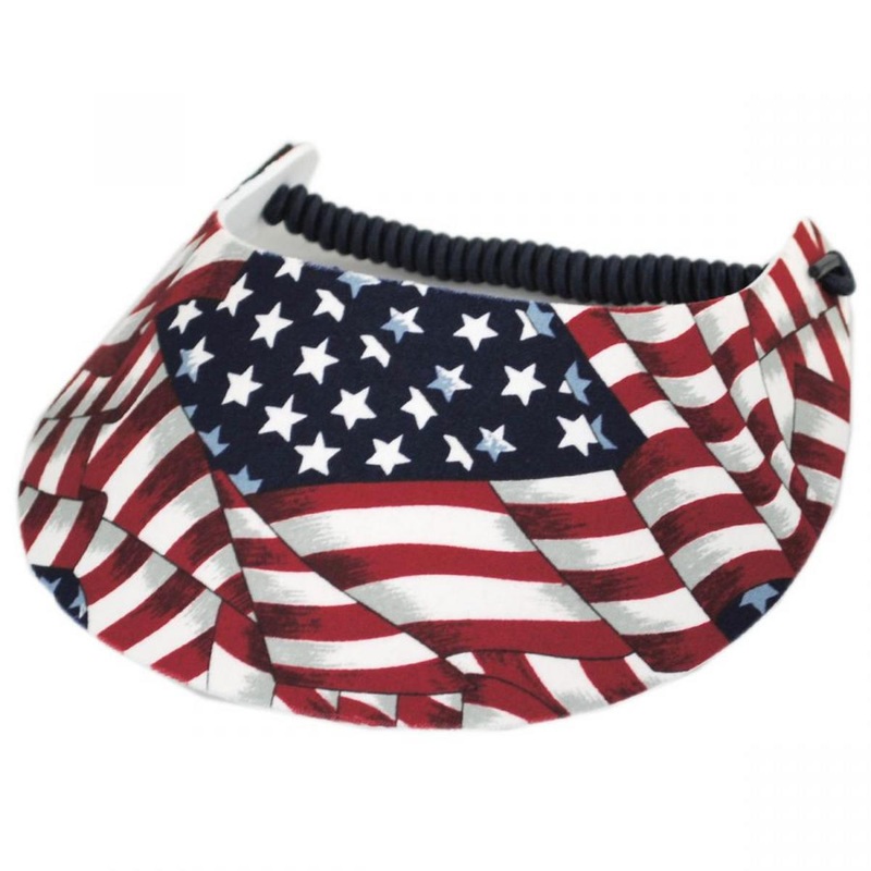 Springlace Flags Sunvisor RED/WHITE/BLUE ADJUSTABLE