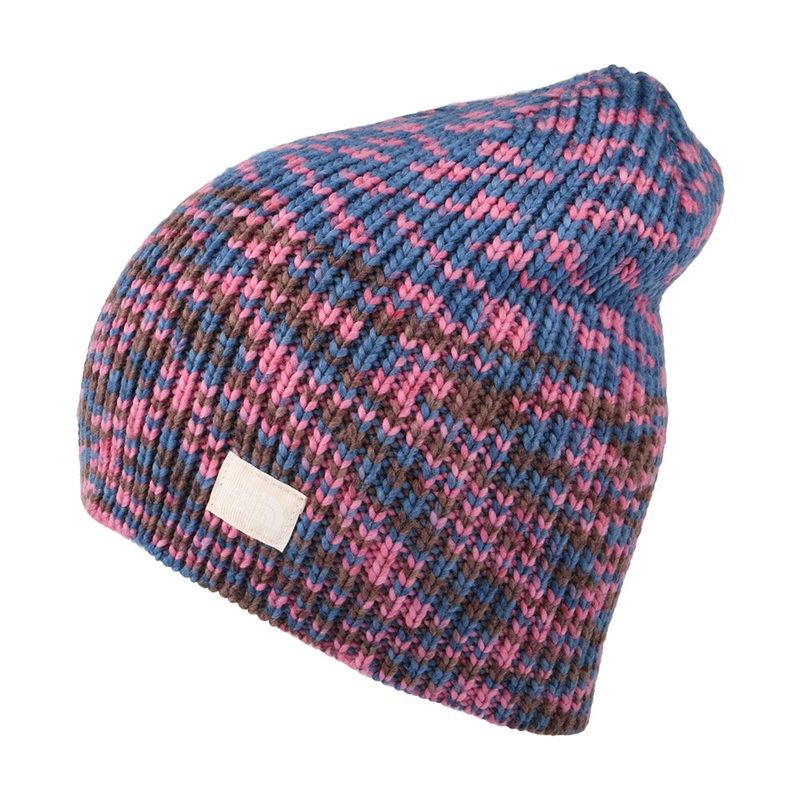 The North Face Hats Shinsky Slouchy Beanie Hat – Blue-Multi 1-Size