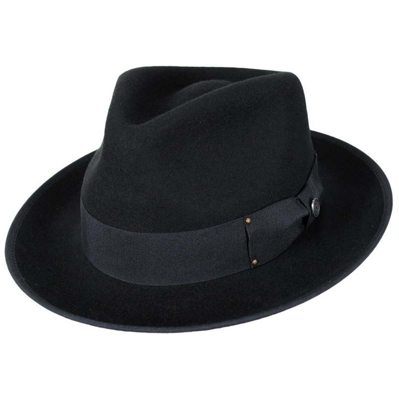 Wholesale Scottie Fur Felt Fedora Hat B2B Pre-Pack BLACK 1S-1M-2L-1XL-1XXL
