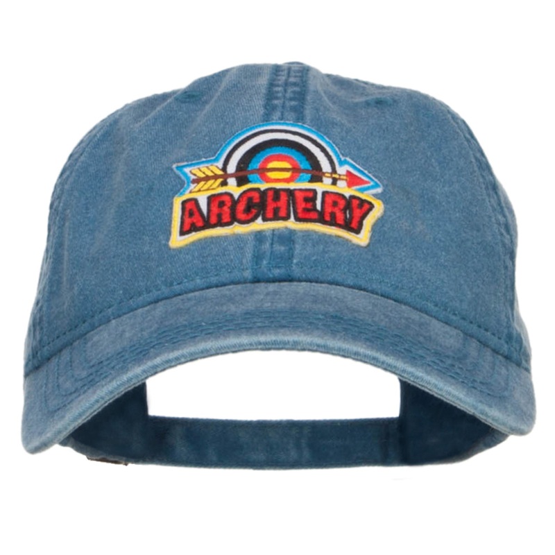Archery Arrow Patched Washed Cap Navy One Size
