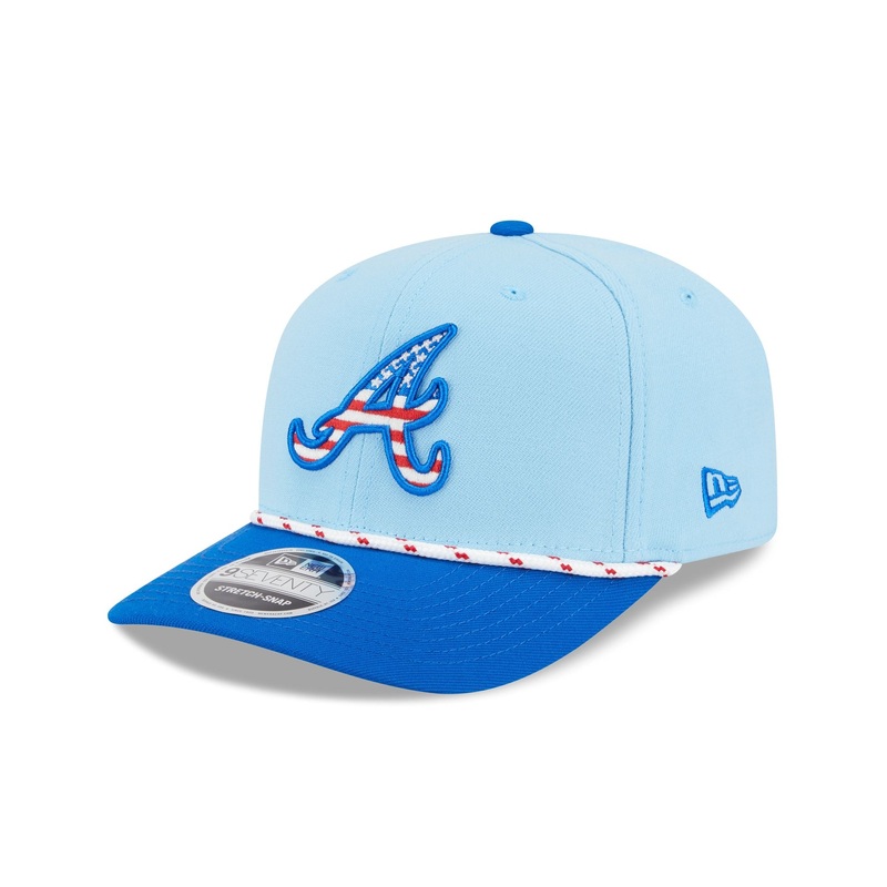 Atlanta Braves Independence Day 2025 9SEVENTY Stretch-Snap Hat One Size
