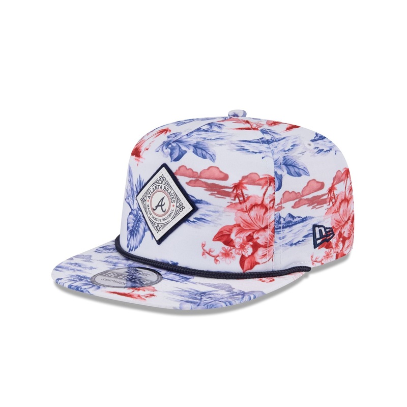 Atlanta Braves Printed Golfer Hat One Size
