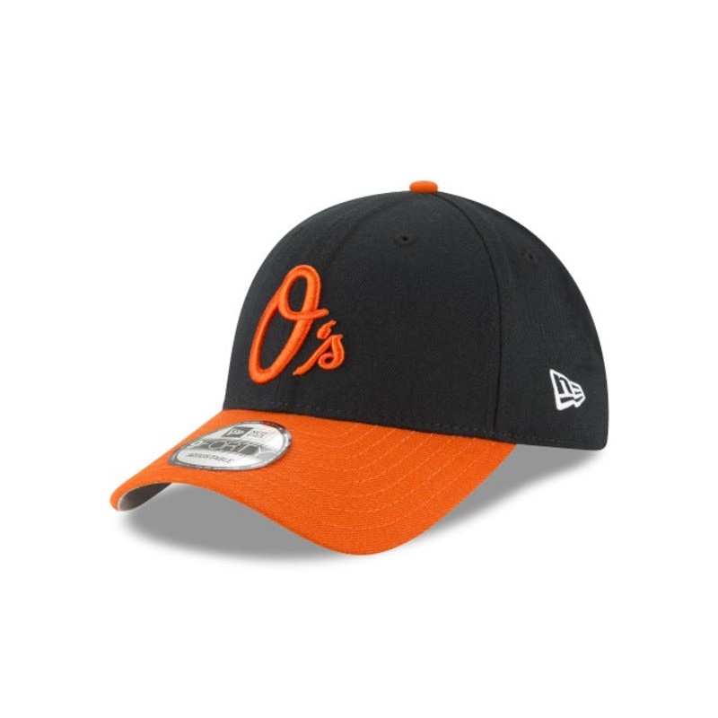 Baltimore Orioles The League Black 9FORTY Adjustable Hat One Size