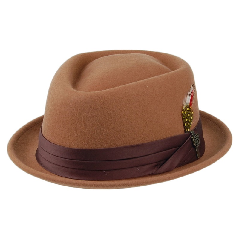Brixton Hats Stout Pork Pie Hat – Caramel Small-56cm
