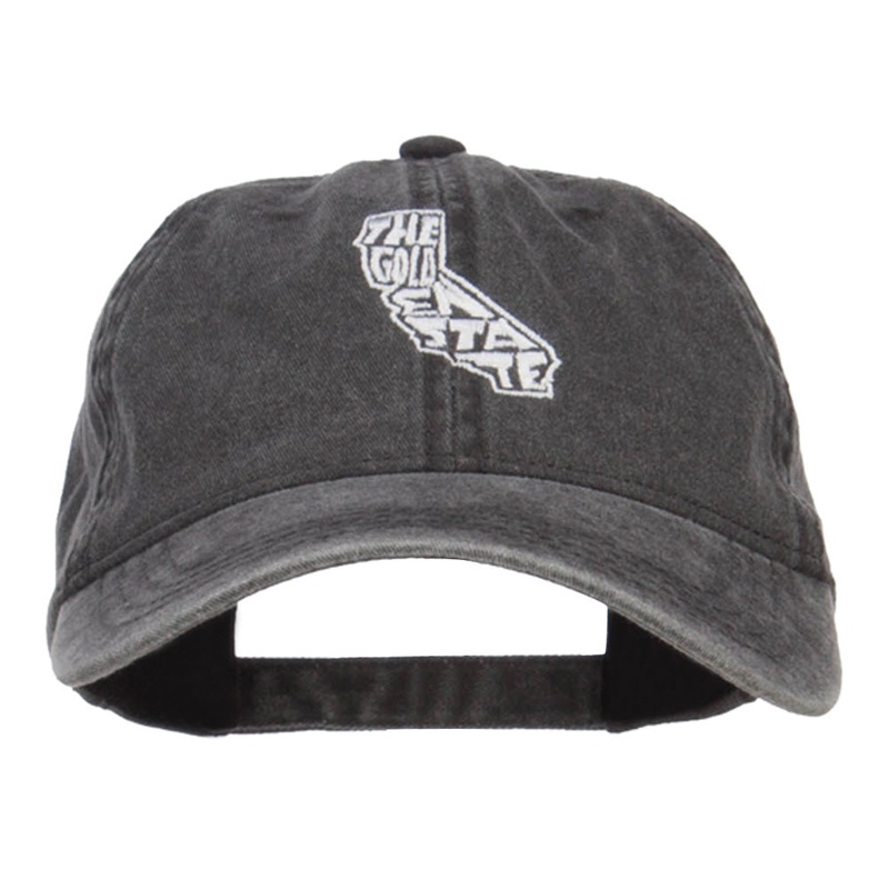 California Golden State Embroidered Cap Black One Size