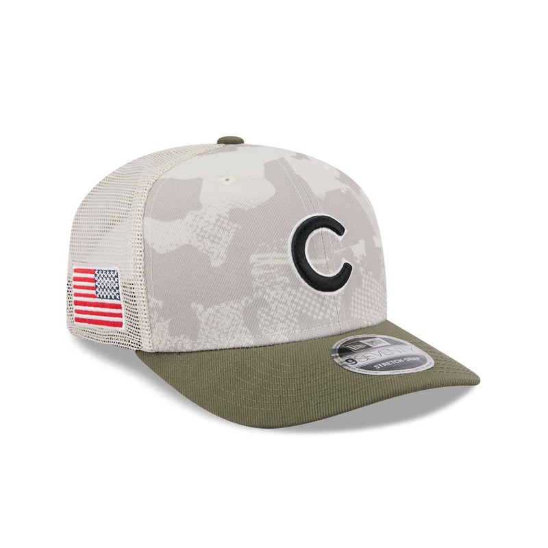 Chicago Cubs Armed Forces Day 2025 9SEVENTY Trucker Hat One Size