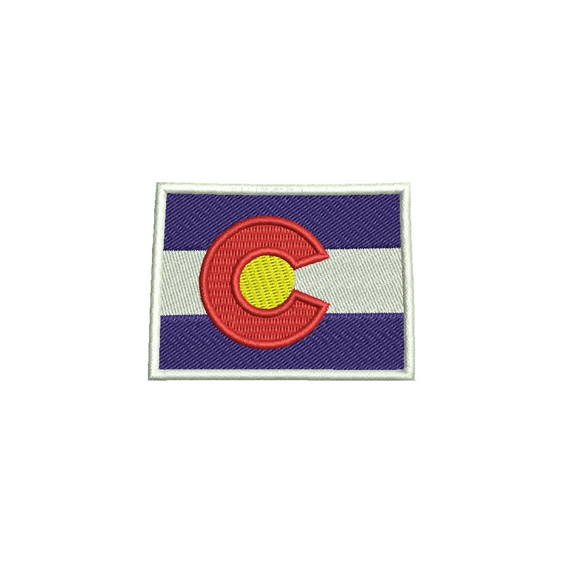 Colorado State Flag Map Default Title One Size