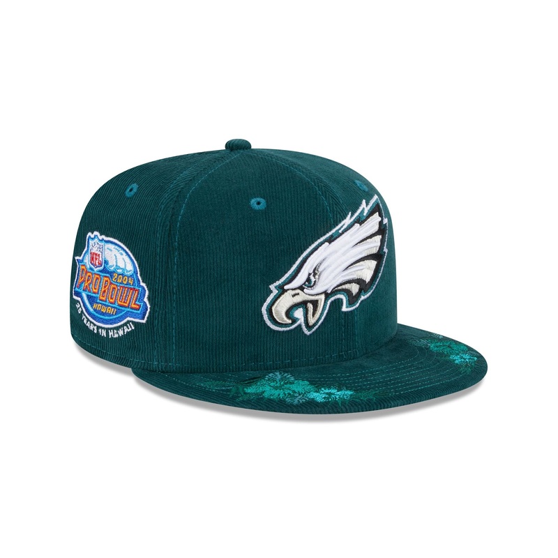 Just Caps Floral Corduroy Philadelphia Eagles 59FIFTY Fitted Hat 7