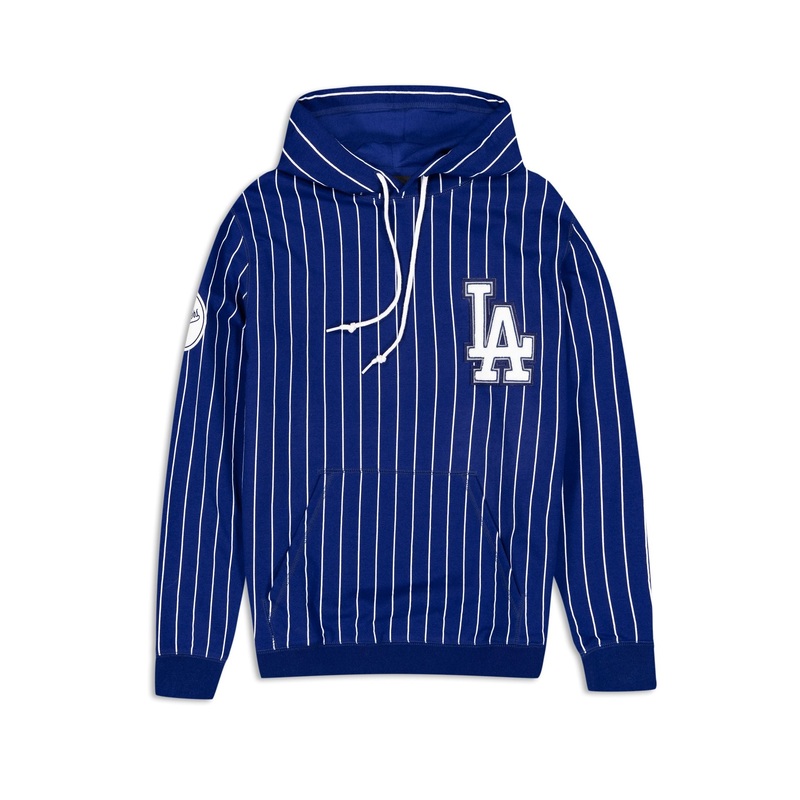 Los Angeles Dodgers Logo Select Pinstripe Hoodie S