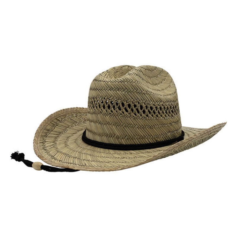 Mega Cap 8034 Cowboy Straw Hat Natural