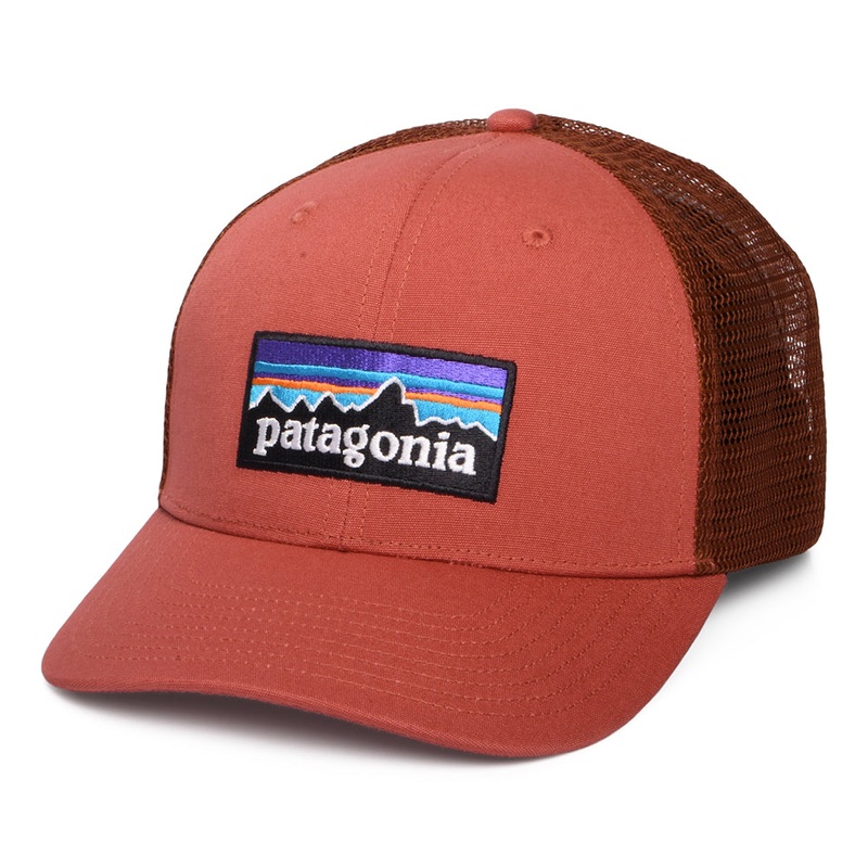 Patagonia Hats P-6 Logo Organic Cotton Trucker Cap – Clay Adjustable