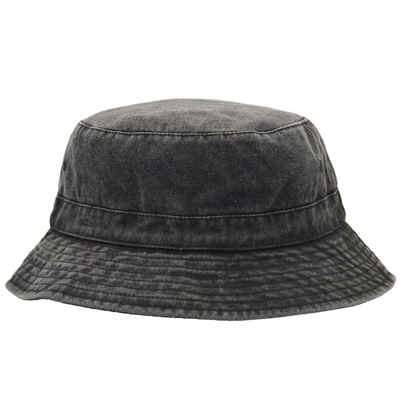 Pigment Dyed Cotton Fishing Hat – Kenny K. Hats Black S/M (57 cm)