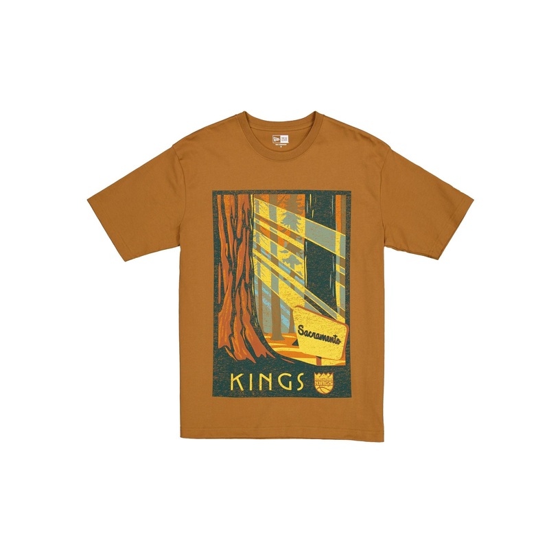 Sacramento Kings 2025 All-Star Game Victory Grove Light Bronze T-Shirt S