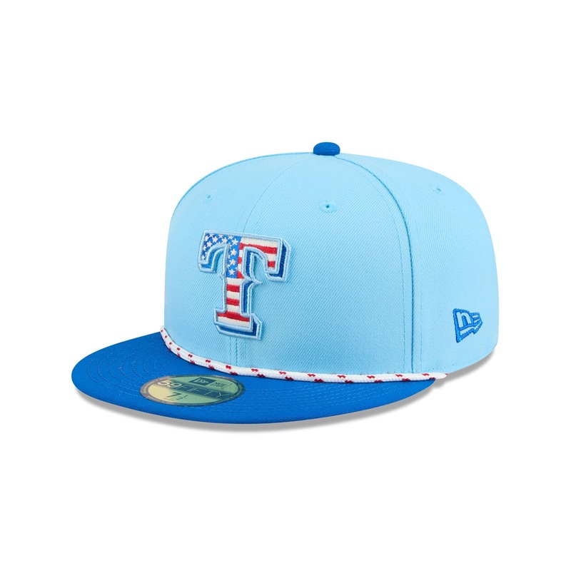 Texas Rangers Independence Day 2025 59FIFTY Fitted Hat 7