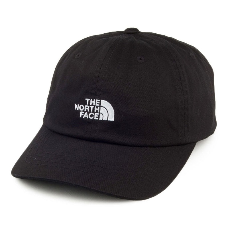The North Face Hats Norm Baseball Cap – Black-White Adjustable