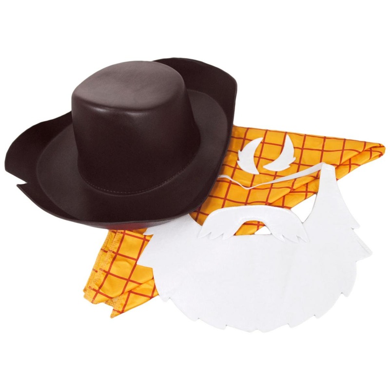 Toy Story 2 Stinky Pete Prospector Hat, Beard, and Scarf Kit MULTI ONE SIZE FITS MOST