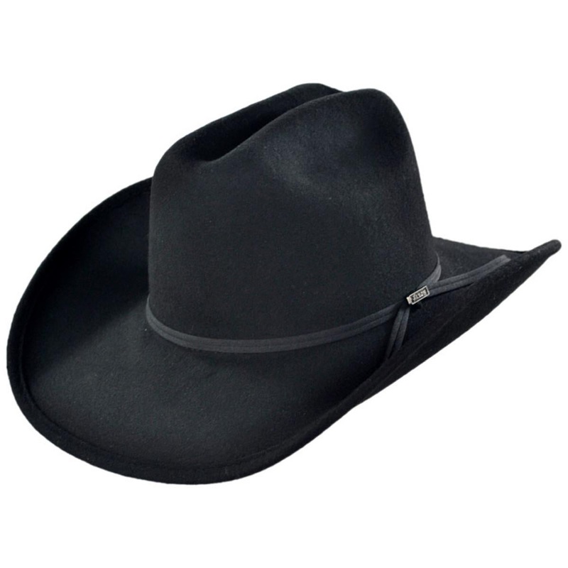 Wholesale Wool Felt Western Hat B2B Pre-Pack BLACK 1S-3M-4L-3XL-1XXL