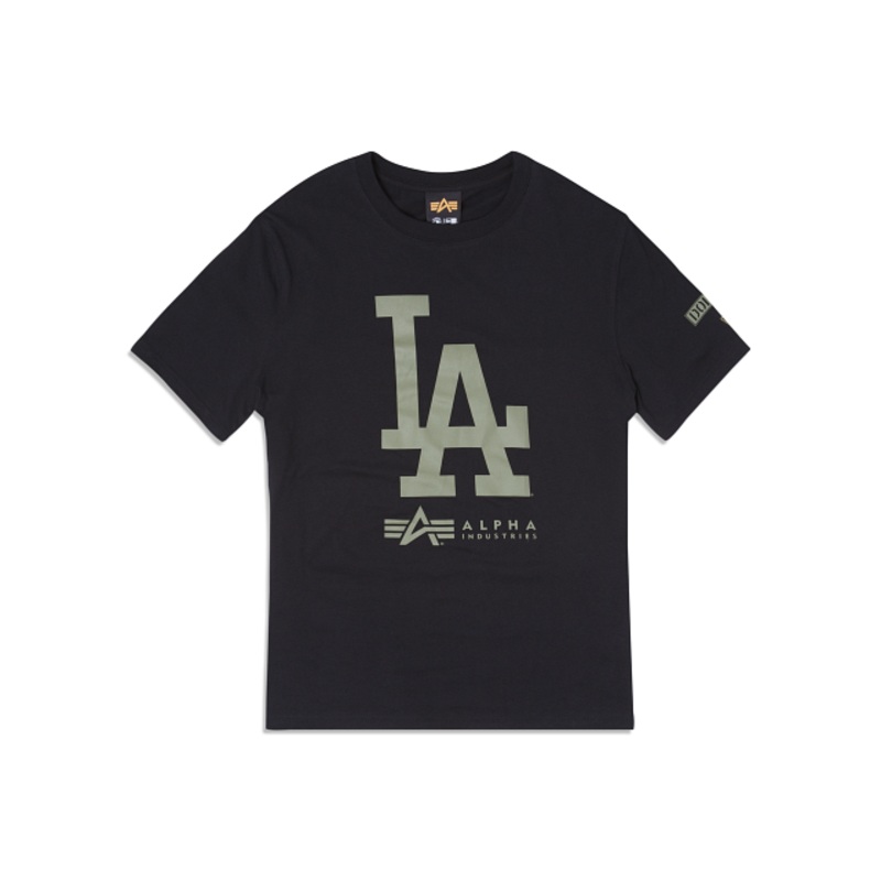 Alpha Industries X Los Angeles Dodgers Black T-Shirt S