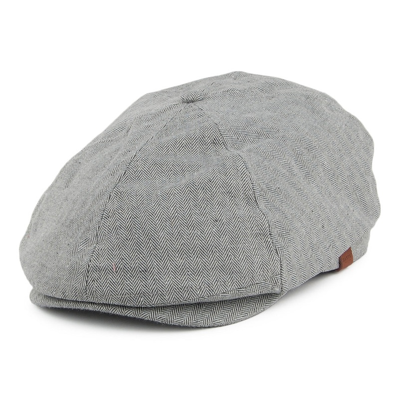 Barts Hats Jamaica Herringbone Newsboy Cap – Grey 1-Size