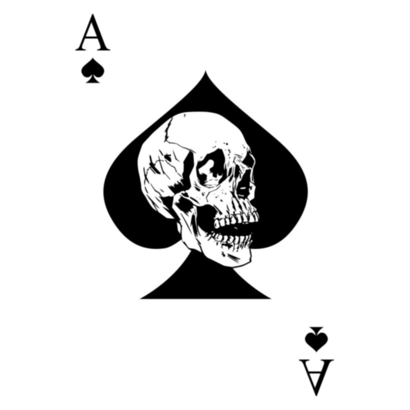 Black Special Forces Ace Death Card Default Title One Size