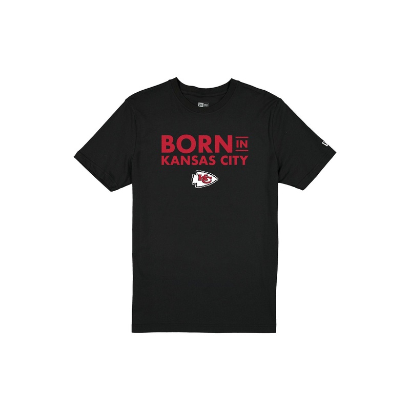 Kansas City Chiefs Born in Kansas City Black T-Shirt S