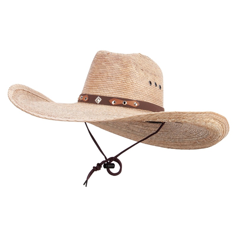 Mexican Style Wide Brim Straw Hat Natural One Size