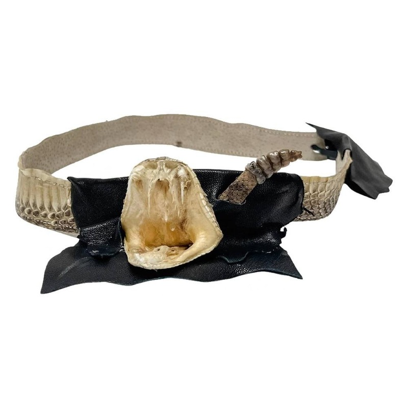 Rattler Strike | Rattlesnake Hat Band Black