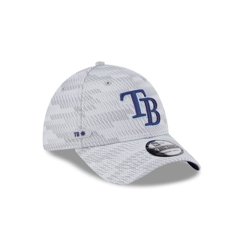 Tampa Bay Rays 2025 Clubhouse Gray 39THIRTY Stretch Fit S/M
