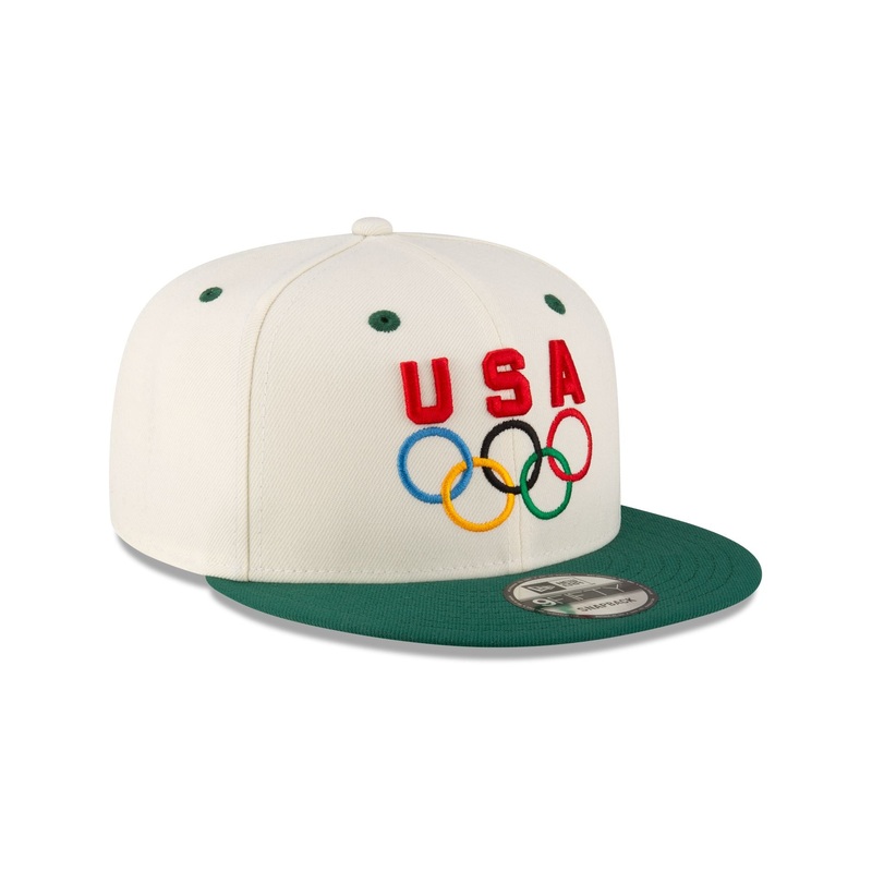 Team USA Chrome Green 9FIFTY Snapback Hat One Size