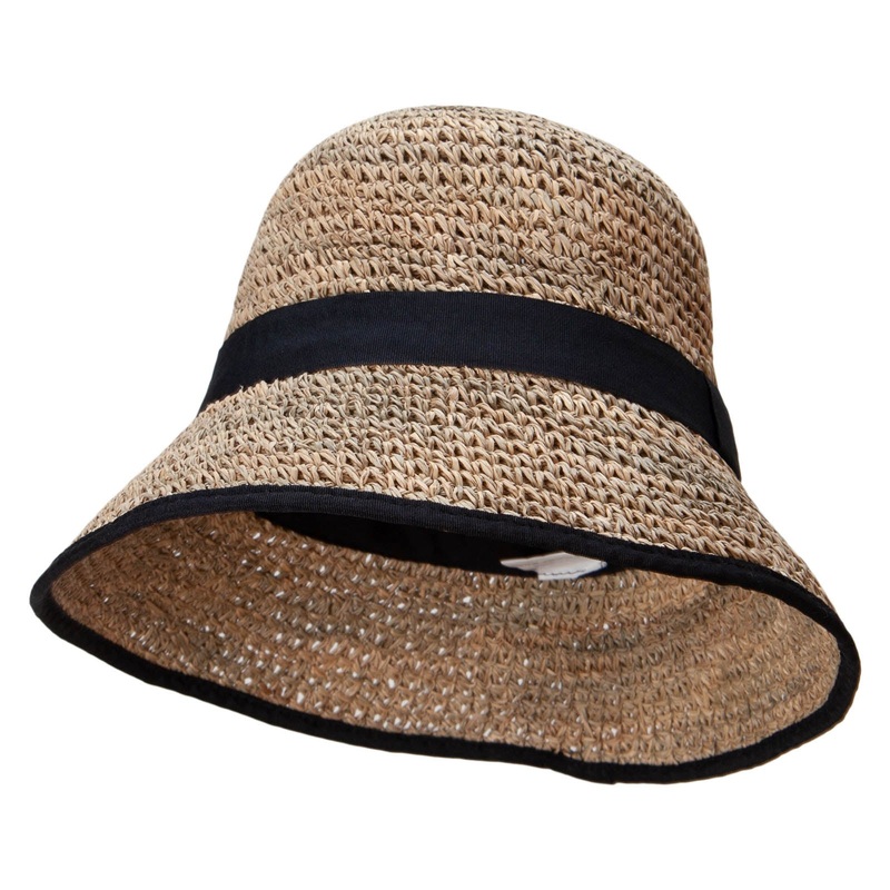 Women’s Cloche Style Straw Hat Seagrass One Size