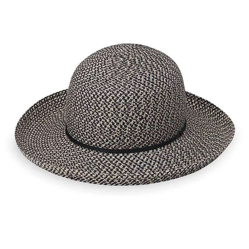 Amelia Packable Sun Hat – Wallaroo Hats Black M/L (58 cm)