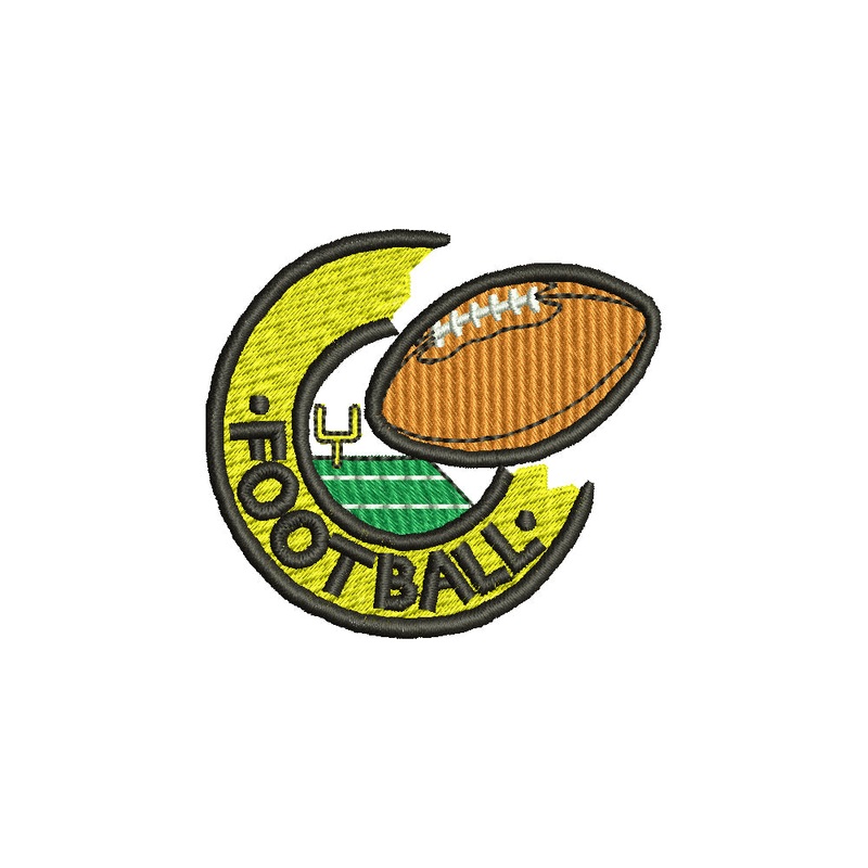 American Football Field and Ball Default Title One Size