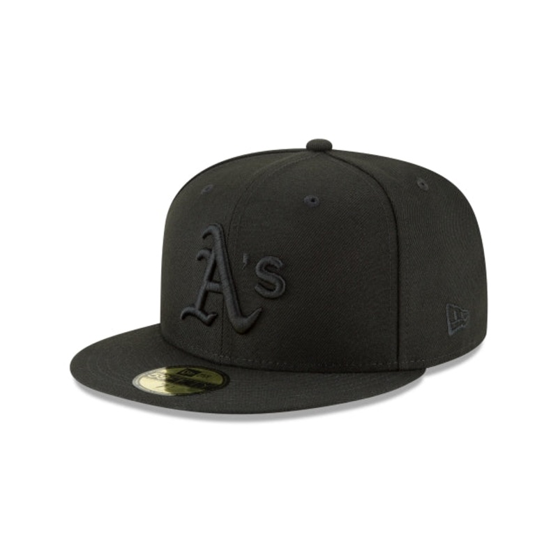 Athletics Blackout Basic 59FIFTY Fitted Hat 6 7/8