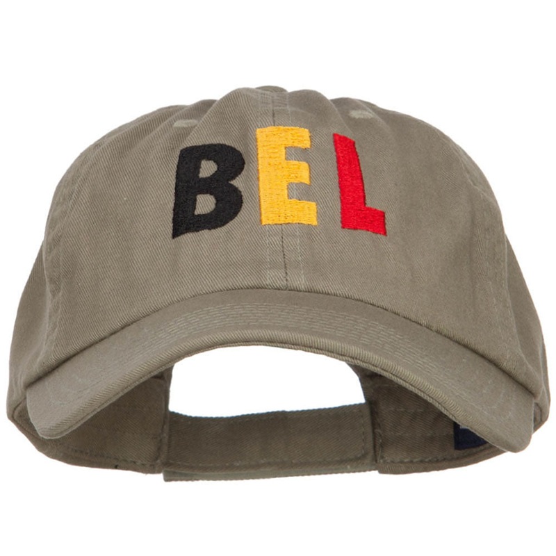 Belgium Embroidered Low Profile Cap Olive One Size