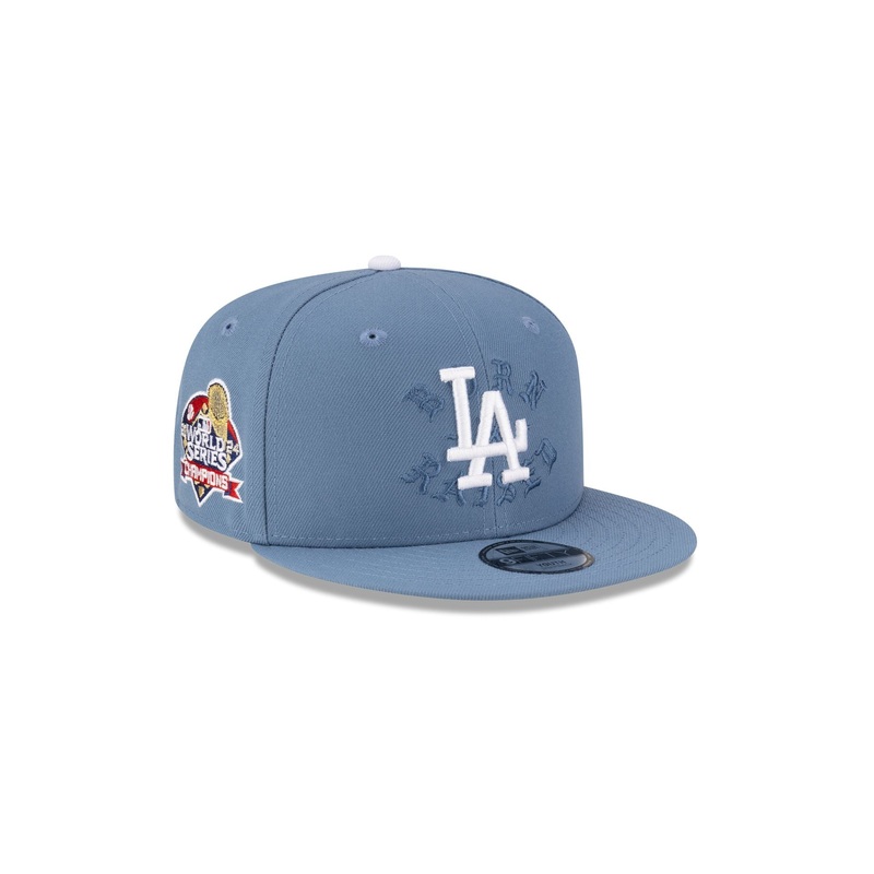 Born x Raised x Los Angeles Dodgers World Series Champions Kids Slate 9FIFTY Snapback Hat Youth