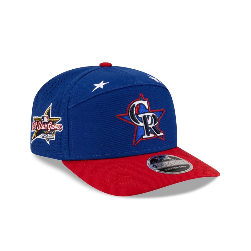 Colorado Rockies 2025 All-Star Game Workout Split Panel 9SEVENTY Stretch-Snap Hat One Size