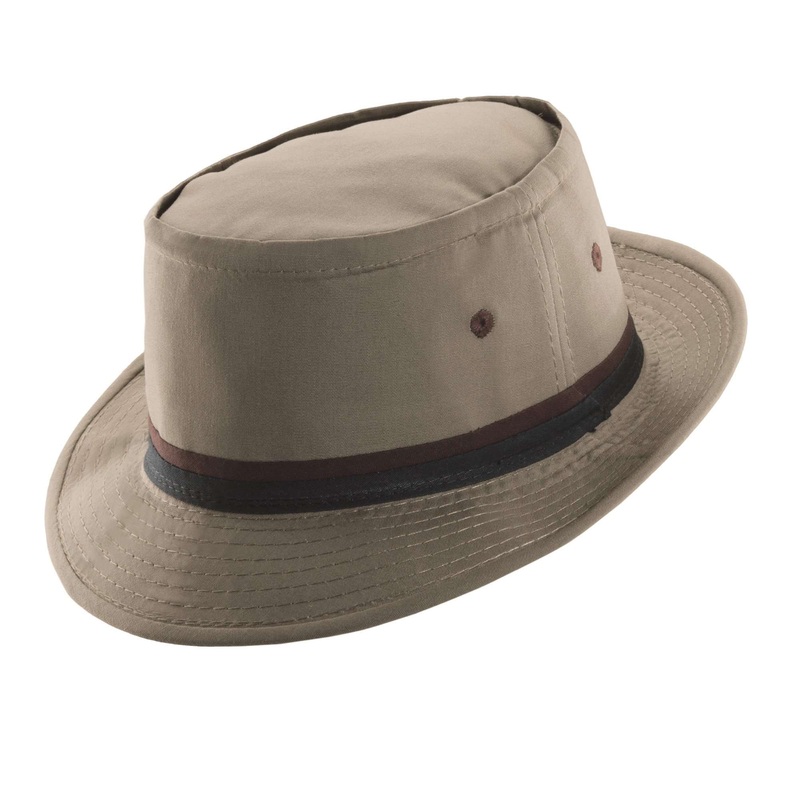 DPC Global Packable Bucket Hat with Snap Brim Khaki Small (55 cm)