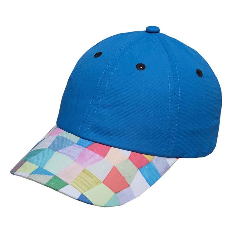 Kaleidoscope Baseball Cap for Petite Heads – GloveIt Golf Hats Blue XS/S