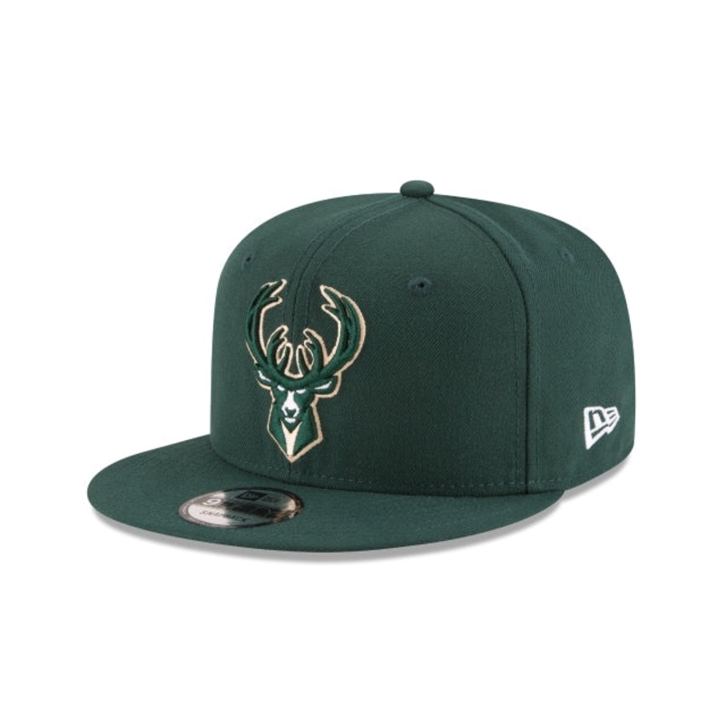 Milwaukee Bucks 9FIFTY Snapback Hat One Size