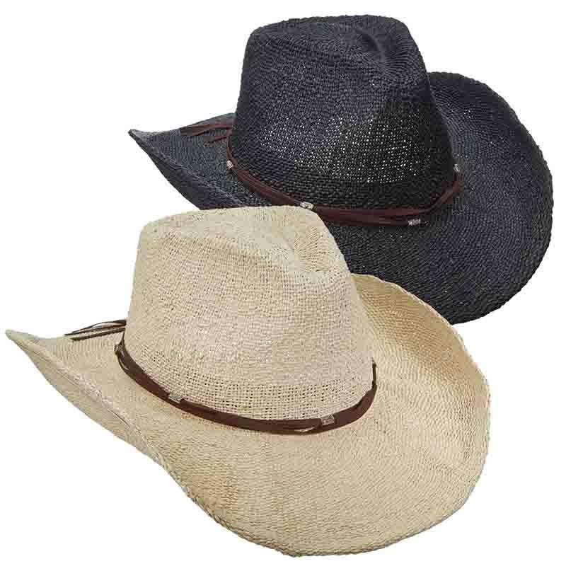 Bangkok Toyo Western Cowboy Hat with Suede Band – Scala Hats Black