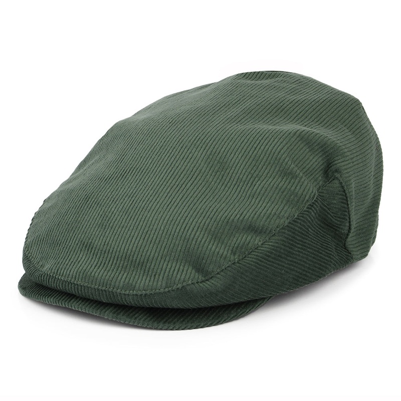 Brixton Hats Hooligan Corduroy Flat Cap – Pine Green Small-56cm